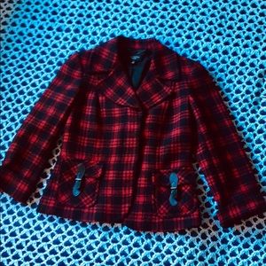 Wool Tartan Plaid Talbots jacket
